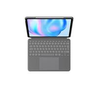 Combo Touch - Clavier et étui - avec trackpad - rétroéclairé - Apple Smart connector - QWERTY - Nordique (Danois/Finnois/Norvégien/Suédois) - gris