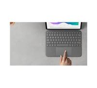 Combo Touch - Clavier et étui - avec trackpad - rétroéclairé - Apple Smart connector - QWERTZ - Allemand - gris oxford - pour Apple 11-inch iPad Pro
