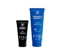 Combo Ultime Monkeyhands Grip Booster Dry 50 ml + Gel Grip Léger Classic 100 ml - Parfait pour Pole Dance, Calisthenics, Parkour - Absorbe la Transpiration et Renforce Votre Prise !