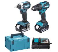 Combopack 2 machines DHP490 + DTD153 (2x5.0Ah) en Makpac - MAKITA DLX2537TJ