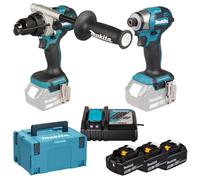 Combopack 2 Machines (DHP492+DTD173) (3x5.0Ah) en Makpac - MAKITA DLX2549T3J
