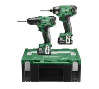 Combopack 2 outils 12V (DS12DA + WH12DA) (2x2,5 Ah) - HIKOKI KC12DAWAZ