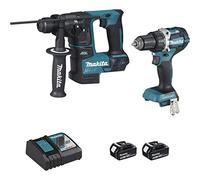 Pack 2 machines MAKITA DLX2271TJ (DDF484 + DHR171) 18V Li-Ion (2 x 5Ah)