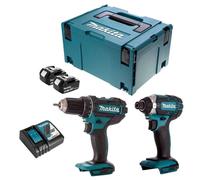 Combopack 2 outils 18V Li-Ion (2x5,0 Ah) perceuse DDF482 visseuse à chocs DTD152 - MAKITA DLX2127TJ