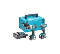 Makita DLX2145TJ - Combopack perceuse visseuse à percussion (DHP458) & visseuse à chocs (DTD152) à batteries Li-Ion 18V (2x batterie 5,0Ah) dans MAKPAC