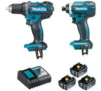 Combopack 2 outils 18V perceuse DDF482 et visseuse à chocs DTD152 (3x3,0 Ah) en MAKPAC - MAKITA DLX2127J1