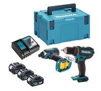 Combopack 2 outils 18V perceuse DDF482 et visseuse à chocs DTD152 (3x3,0 Ah) en MAKPAC - MAKITA DLX2127J1