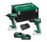 Combopack 2 outils (DS18DD + WH18DD) (2x5.0Ah) en Hitcase - HIKOKI KC18DDWBZ