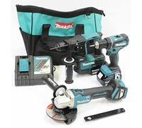 Combopack 3 outils (2x 5,0 Ah) 18V (DDF485 + DHR171 + DGA511) - MAKITA DLX3179TX1