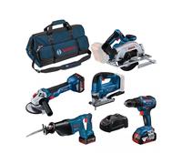 Combopack 5 outils 18V (3x4.0 Ah) dans sac - BOSCH 0615990N39