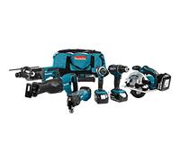Makita DLX6038T Ensemble d'outils à batteries 18V Li-Ion (3x batterie 5,0Ah) dans Toolbag