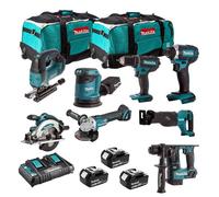 Combopack 8 outils 18V LXT (3 x 5.0 Ah) - MAKITA MK801