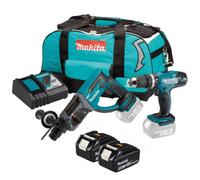 Combopack Perceuse et Perforateur SDS-Plus 18V (2x3.0 Ah) - MAKITA DLX2025