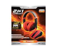 - ComboSet 2 in 1 - Souris de jeu filaire / tressé (1,8 mètre) - USB 2.0 avec 6 boutons - Capteur bleu (800/1600/2400) + Casque Gaming Stereo filaire