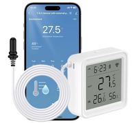 Comboss Capteur de température et d'humidité sans fil pour l'intérieur et l'extérieur avec sonde externe (version autonome avec sonde externe)
