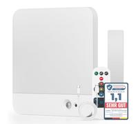 Combuh Plafonnier Led Salle de Bain Detecteur de Mouvement, Lampe Plafond Garage Rechargeable Sans Fil a Pile, Luminaire Eclairage Sans Percage avec Telecommande pour Salon, Cave, Carré 1 Pièce