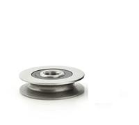 Comcapy 1pc 10x50x13/12 * 50 * 13mm 6301RS roulements en Acier, U rainures V Fond Rond 5cm poulie, Roue de Guidage 6mm, Roue de Levage de câble métallique (Size : 10x50x13)