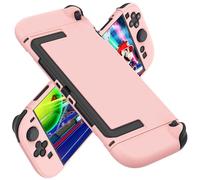 COMCOOL Dockable Case for Nintendo Switch 2 2025 - [Military Grade Drop Protection] Slim Shockproof with Anti-Fingerprint Switch 2 Protective Cover - Pink