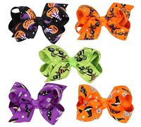 Comcrib 5 Pièces Bébé Filles Bandeau Cheveux élastique Florale Lapin Oreille Baptême Fête Archets à cheveux Ensembles à cadeaux