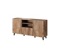 Come - buffet bas - effet bois - 2 portes, 1 tiroir et 1 niche - 150 cm - Bois