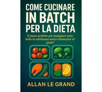 COME CUCINARE IN BATCH PER LA DIETA: Il piano perfetto per mangiare sano tutta la settimana senza rinunciare al gusto!