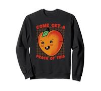Come Get Peach Jeu de Mots rétro Kawaii Fruits Sweatshirt
