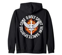 Come Holy Spirit Veni Sancte Spiritus Pentecôte Catholique Sweat à Capuche