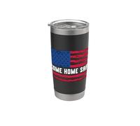 Come Home Safe Agent correctionnel en argent fin Gobelet isotherme en acier inoxydable double paroi
