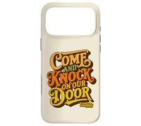 Come & Knock on Our Door Three's Company 70s 80s Typography Coque pour iPhone 17 Pro Max