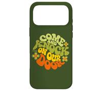 Come & Knock on Our Door Three's Company Groovy Typography Coque pour iPhone 17 Pro Max