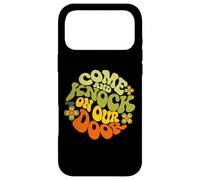Come & Knock on Our Door Three's Company Groovy Typography Coque pour iPhone 17 Pro Max