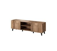 Come - meuble TV - effet bois - 2 portes et 2 niches - 150 cm - Bois