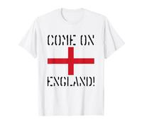 Come On England Cross Dark Text T-Shirt
