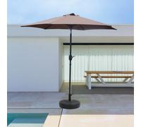 Come - Parasol Droit Rond 2,5 X 2,5 M Chocolat Marron