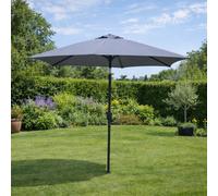 Come parasol droit rond 2,5 x 2,5 m gris