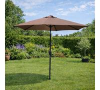 Come parasol droit rond 2,5 x 2,5 m chocolat