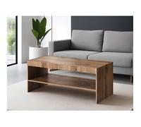 Bestmobilier - Table Basse Come Rectangulaire en Bois avec Rangement 1 Niche - Salon