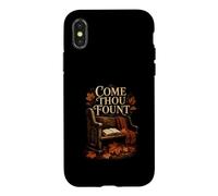 Come Thou Fount Hymne chrétien Feuilles d'automne Coque pour iPhone X/XS