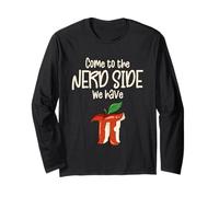 Come to The Nerd Side We Have Pi for Funny Math Teacher Manche Longue