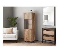 Come - vitrine - effet bois - 1 porte - 60x182 cm - Bois