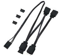 COMeap Câble adaptateur 3 broches vers 4 broches Corsair RGB HUB, câble d'extension répartiteur ARGB femelle vers mâle pour Corsair Commander Pro et Lighting Node Pro, se connecte à n'importe quel