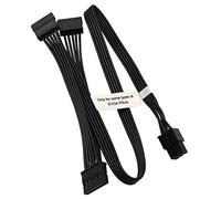 COMeap Câble d'alimentation SATA pour alimentations EVGA - Adaptateur 6 broches vers 3x15 broches SATA pour certains modèles spécifiques d'alimentations EVGA - 50 cm