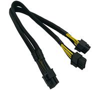 COMeap CPU 8 broches mâle vers double câble d'alimentation PCIe 8 broches (6 + 2) mâle pour Dell PowerEdge R720 720XD R730 et NVIDIA Tesla GPU J30DG 15 pouces (38 cm)