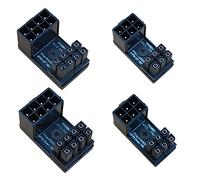 COMeap GPU VGA PCIe 8 Broches 6 Broches U Tourner 180 degrés connecteur d'angle Carte Adaptateur d'alimentation pour Carte Graphique de Bureau