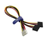 COMeap Lot de 2 câbles adaptateur d'alimentation 4 broches vers double SATA femelle pour disque dur compatible avec l'enregistreur vidéo Hikvision 33 cm