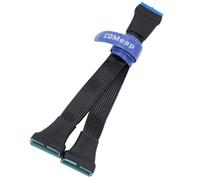 COMeap Lot de 2 câbles d'extension USB 3.0 - Mini USB 3.0 19/20 broches 1 vers 2 Y - Adaptateur interne pour carte mère de 15 cm