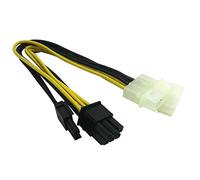 COMeap (Paquet de 3) 8 Broches (6 + 2) Mâle PCI Express vers 2X Molex Câble Adaptateur Secteur 9 Pouces (23 cm)