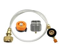 Comebachome Adaptateur de Recharge de Cartouche de Carburant, 3PCS / Set Adaptateur de Recharge de Butane Portable, Adaptateur de poêle de Camping pour Le Propane isobutane Butane