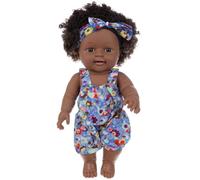 Comebachome Baby Baby Dolls, 12 Pouces Africain Africain Black Girl Doll avec des vêtements et du Bandeau, Une poupée conjointe Mobile réaliste pour Les Enfants (Style 1)