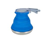 Comebachome Bouilloire Pliable, 1,5 L de qualité Alimentaire en Silicone Pliant Bouilloire, Bouilloire de Camping Portable, Petite Bouilloire de café pour Faire du café d'eau bouillante (Bleu)